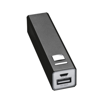 Powerbank 2.200 mAh aus Metall inkl. Ladekabel