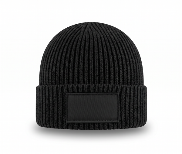 Patch Beanie aus recyceltem Polyester