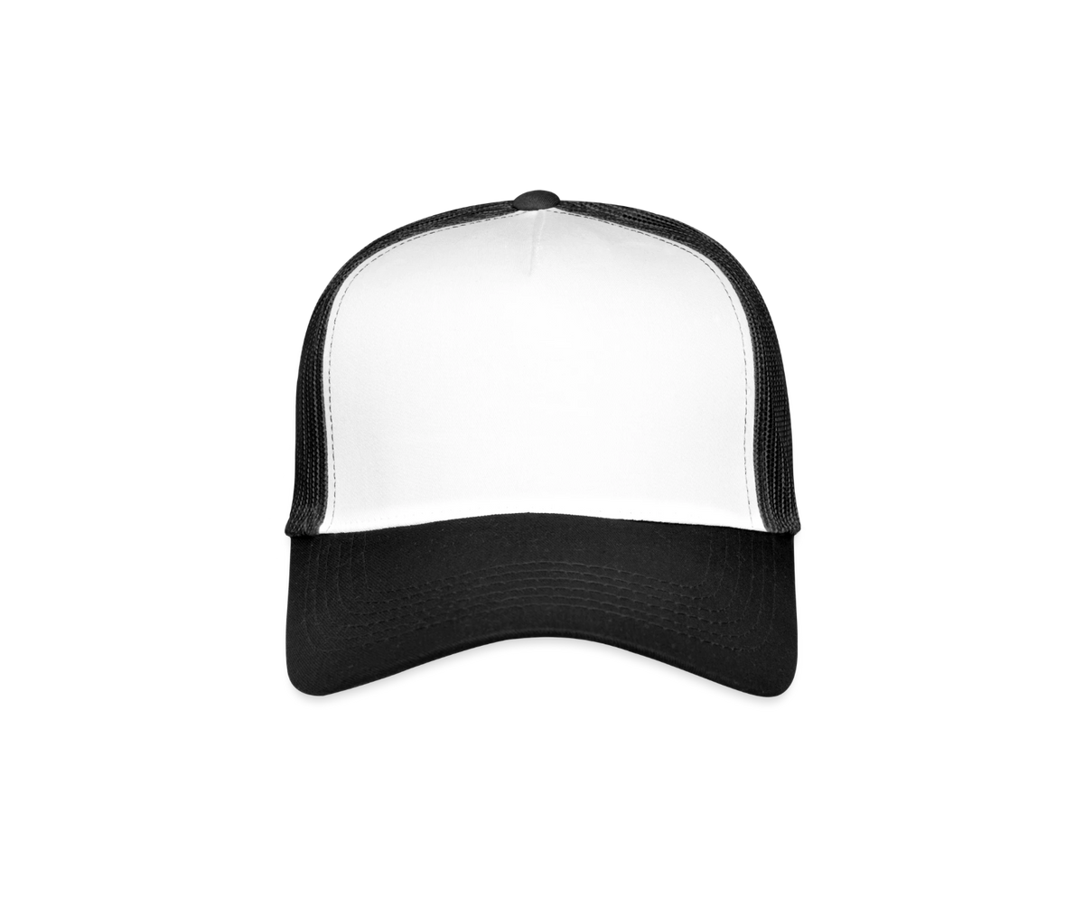 Trucker Cap Weiß/Schwarz, vorne