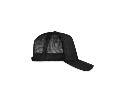 Trucker Cap in Schwarz, seitlich links