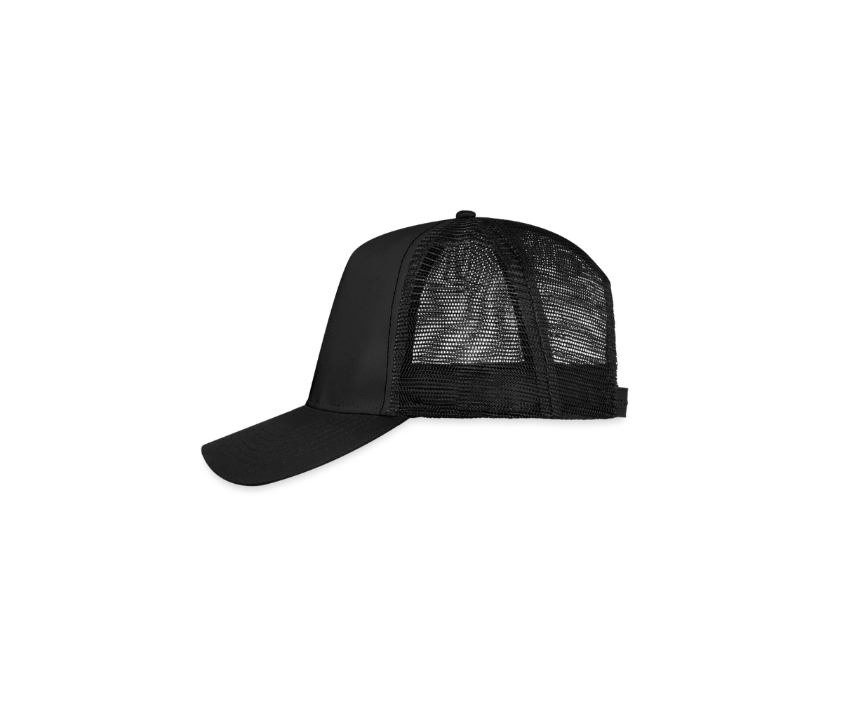 Trucker Cap in Schwarz, seitlich rechts
