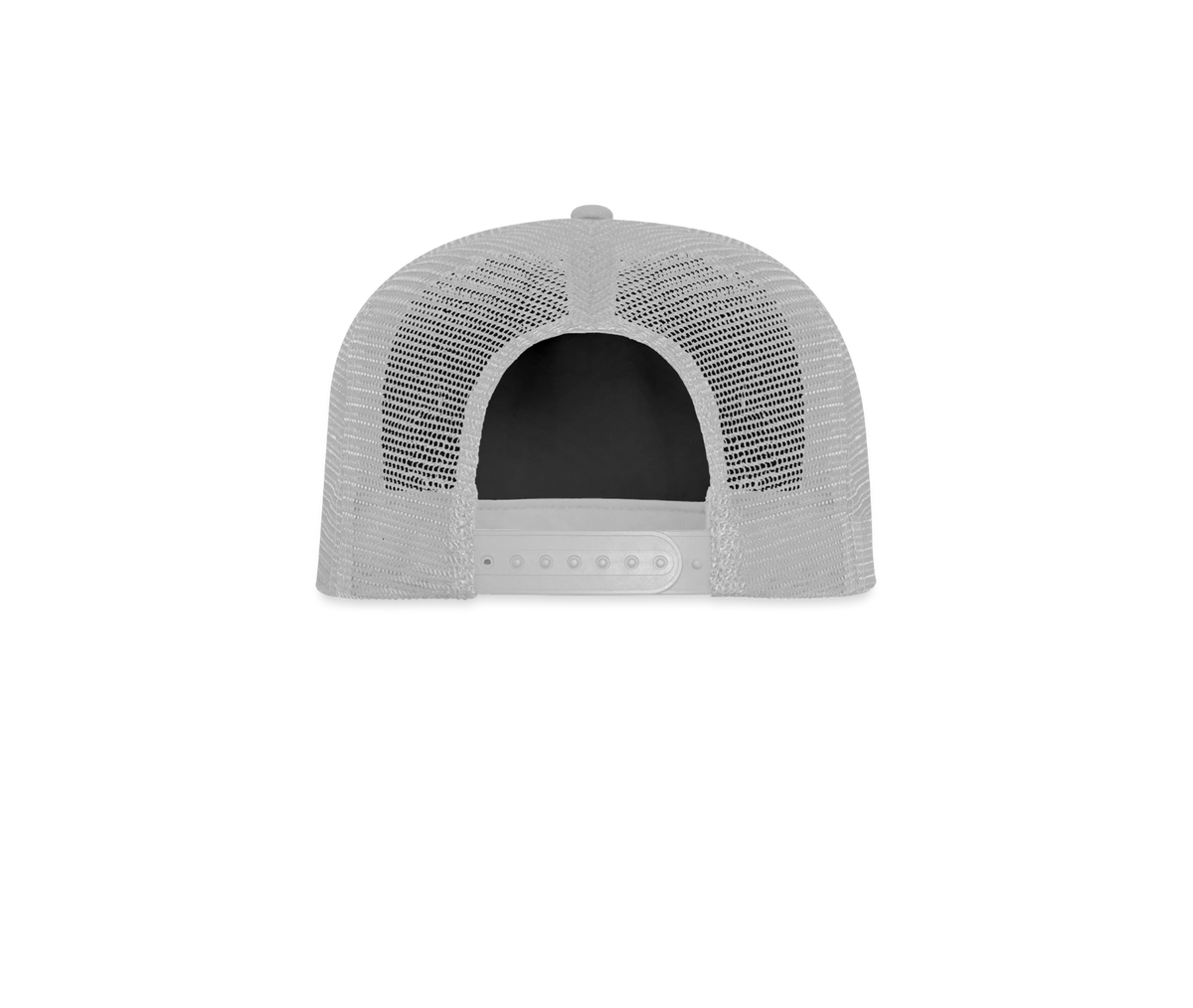 Trucker Cap Schwarz mit grauem Netz, hinten