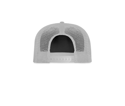 Trucker Cap Schwarz mit grauem Netz, hinten