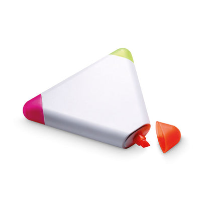 Textmarker in Dreiecksform mit 3 Farben