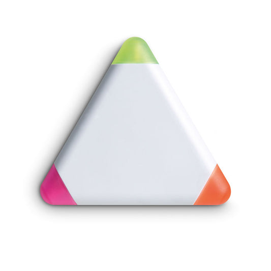 Textmarker in Dreiecksform mit 3 Farben