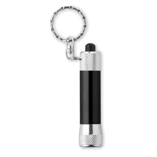 Schlüsselring mit Mini-LED-Leuchte aus Aluminium