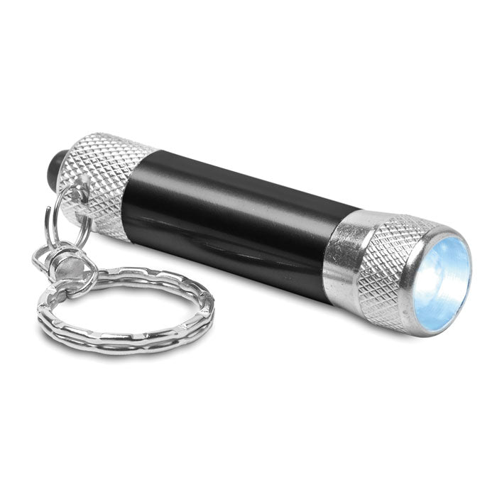 Schlüsselring mit Mini-LED-Leuchte aus Aluminium