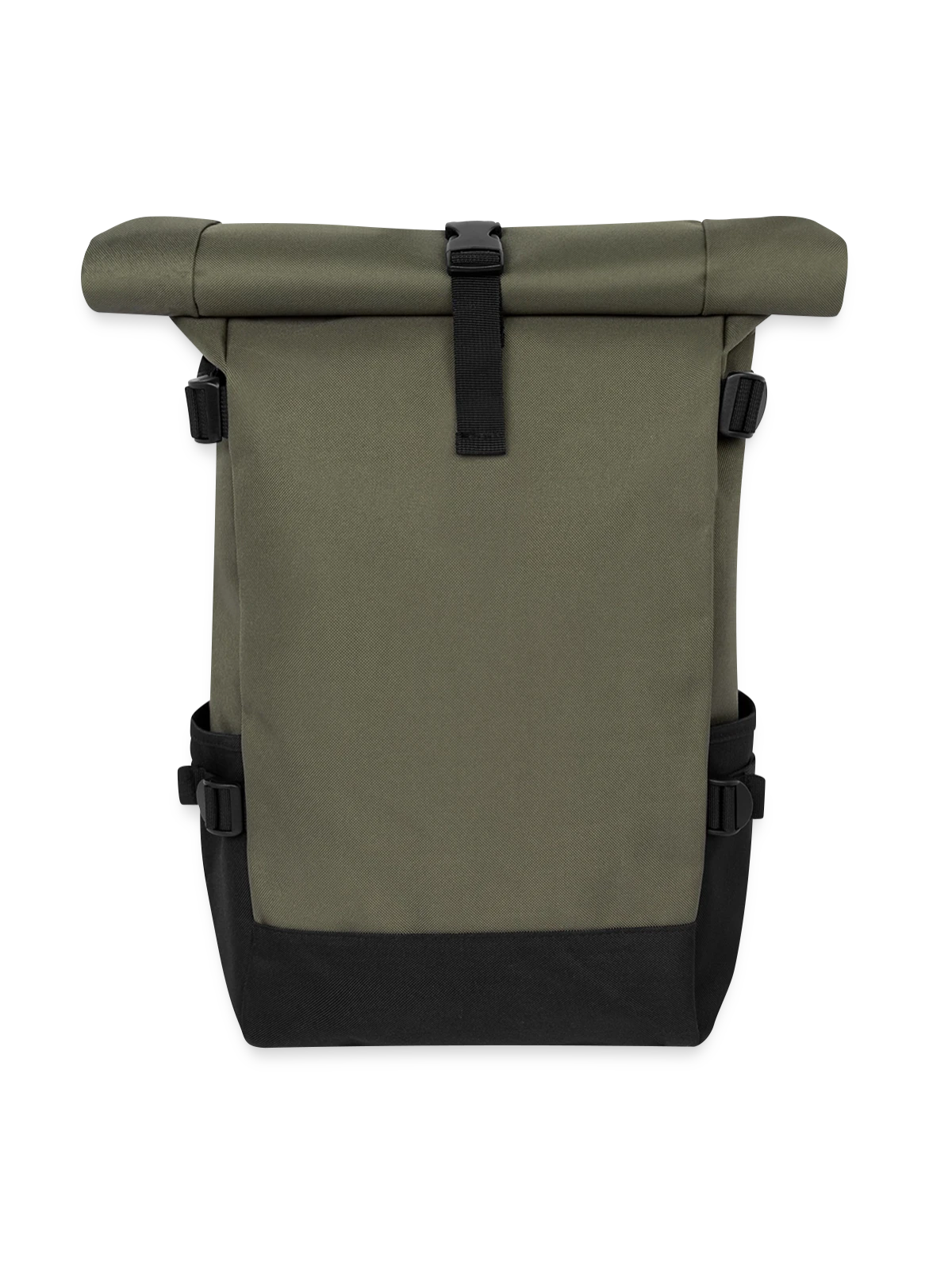 Roll-Top Rucksack in Militärgrün, vorne