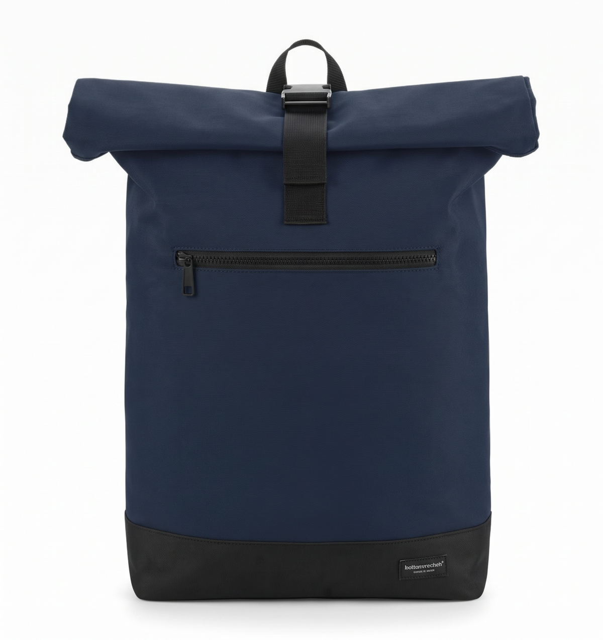 Roll-Top Rucksack in Navy, vorne