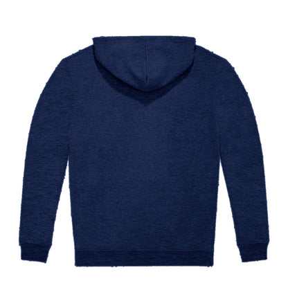 Zip-Hoodie Basic Unisex in Navy, hinten