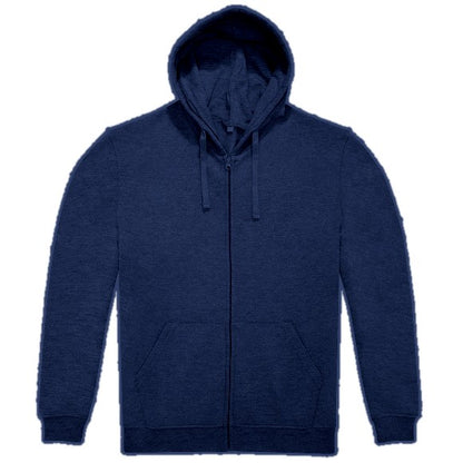 Zip-Hoodie Basic Unisex in Navy, vorne